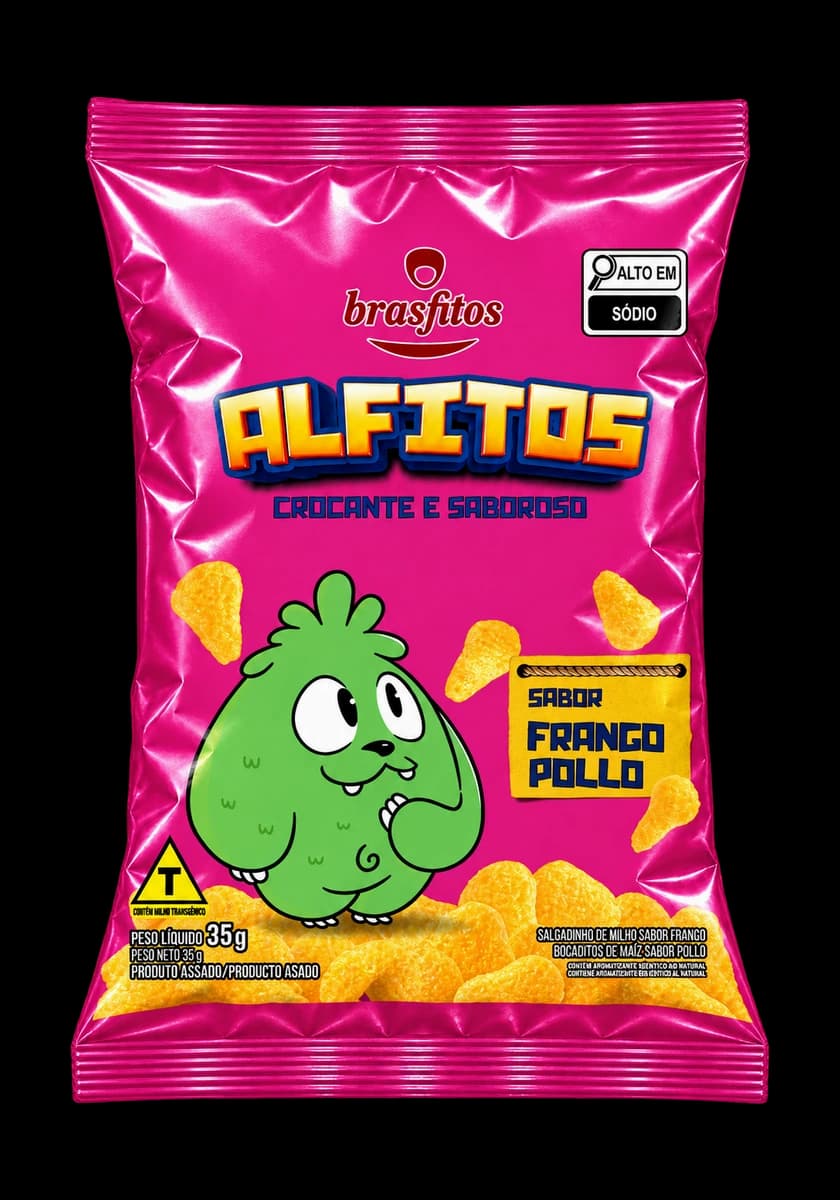 Embalagem Alfitos Frango · 35 g