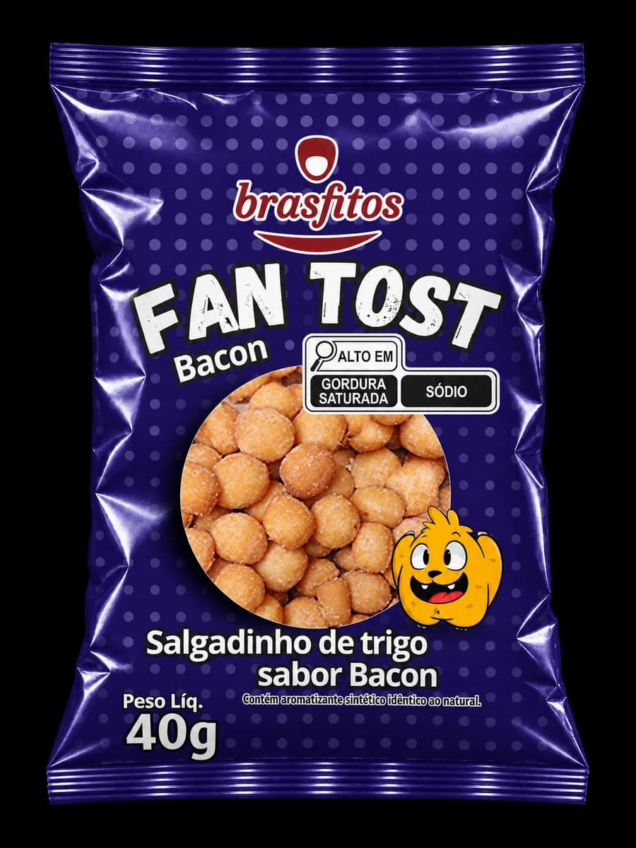 Embalagem Fan Tost Bacon · 40 g