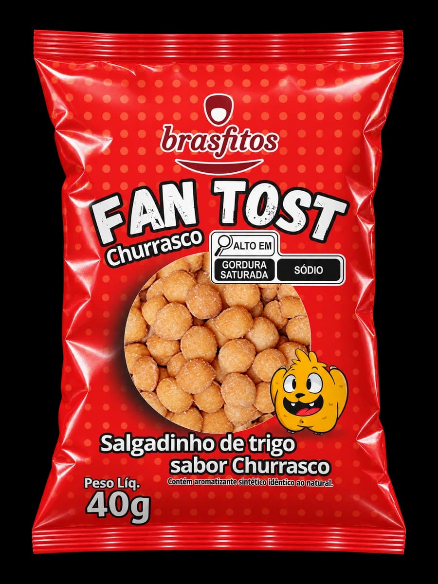 Embalagem Fan Tost Churrasco · 40 g